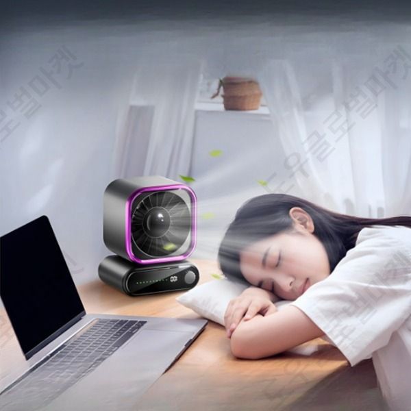 3평에어컨 소형 USB 충전식 무소음 탁상용 저소음 - 상세 이미지 3