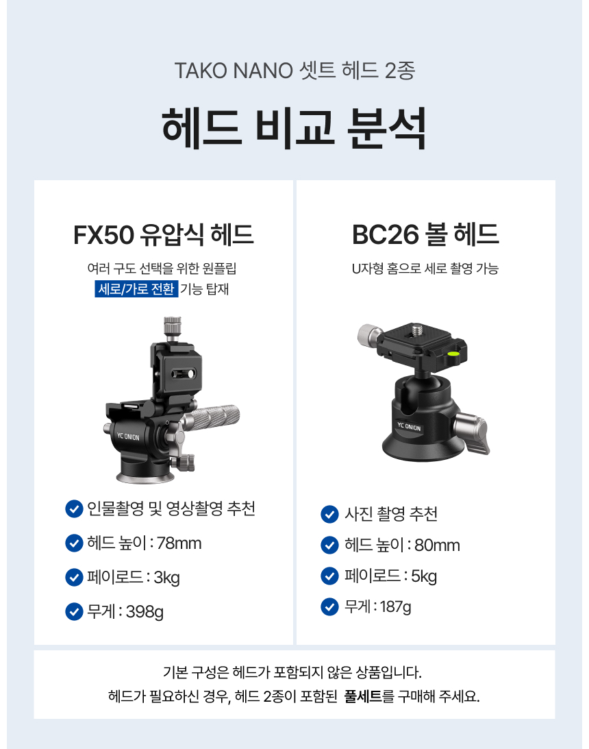 YC Onion 어니언 TAKO Nano 올인원 모노포드 타코나노 카메라 삼각대