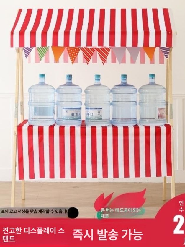 이동식 가판대 플리마켓 부스 야시장 폴딩 진열랙 매대 상인 노점 판매대 - 상세 이미지 2