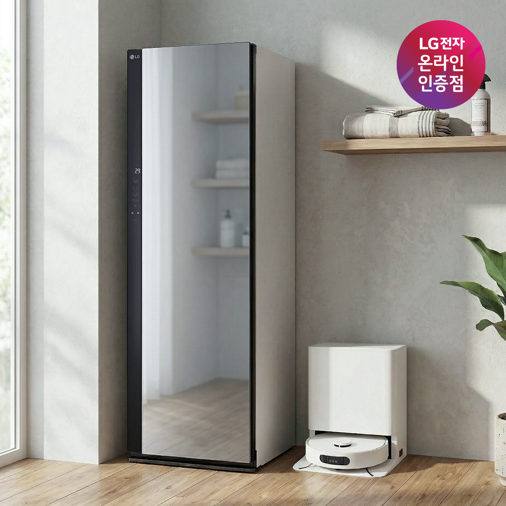 LG 스타일러 + LG 코드제로 AI 오브제컬렉션 로보킹 청소기 세트 (SC5GMR52S + B95AWBH)