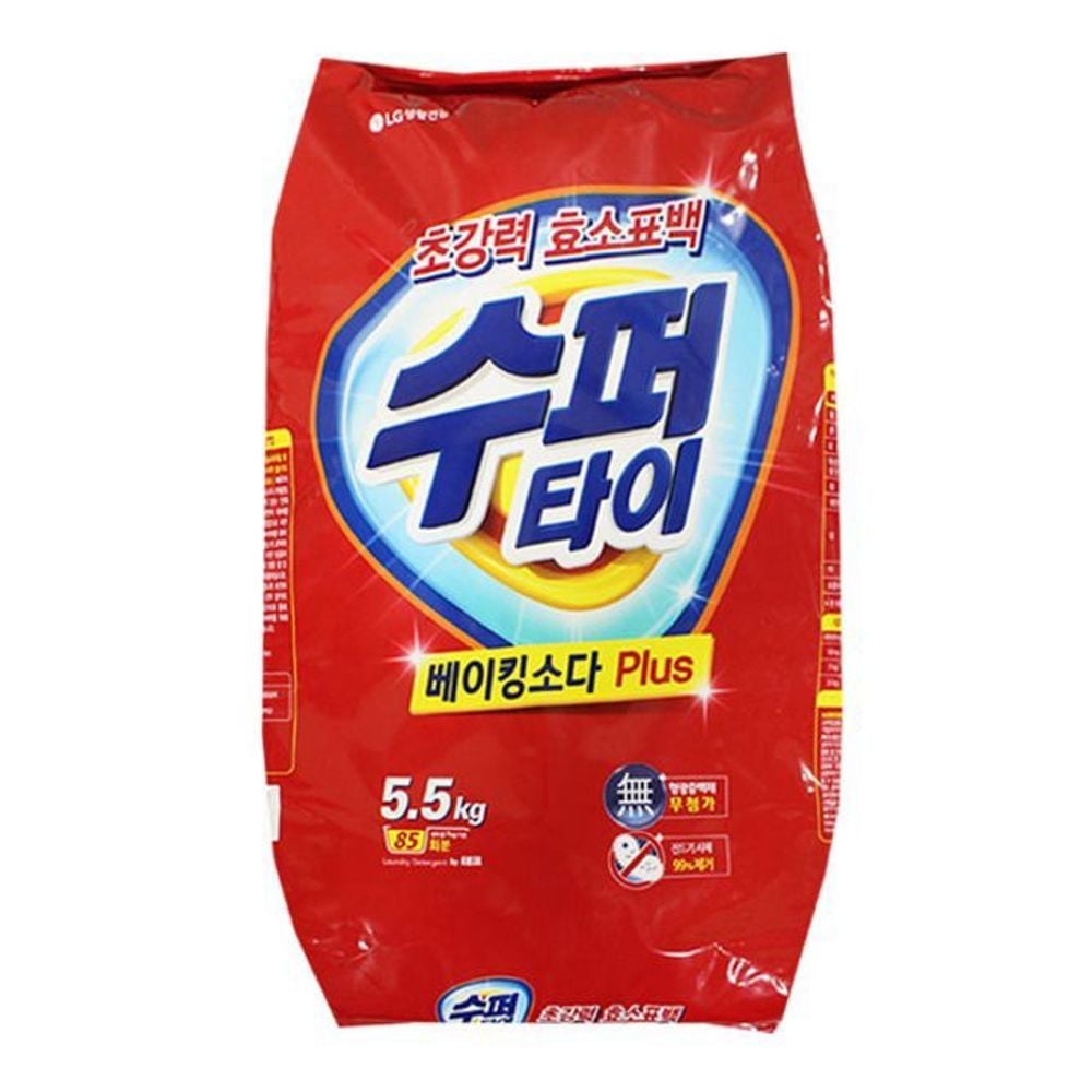 수퍼타이 베이킹소다 찬물 세탁기 가루 빨래 세제 5.5kg - 상품 이미지