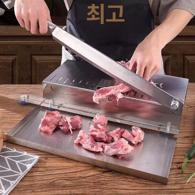 다목적 작두 식당용 스테인리스 소형 절단기 육절기 커팅기 화이트 떡작두 미니 - 상세 이미지 5