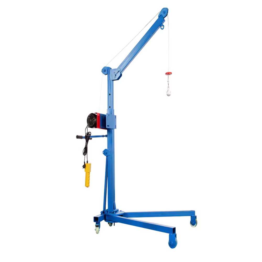 미니 크레인 기중기 이동식 접이식 호이스트 리프팅 머신 200kg 이미지 6