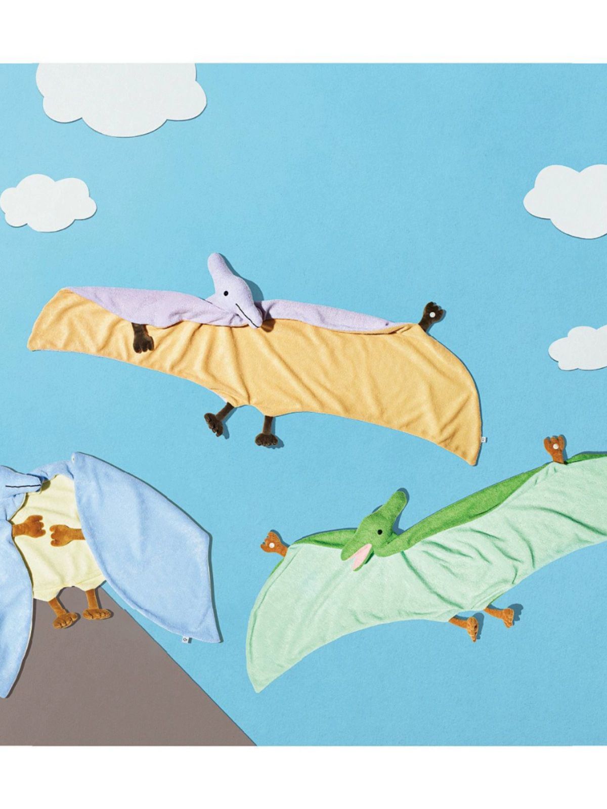 귀여운 익룡담요 숄 극세사 블랭킷 망토 애착 어깨덮개 선물용 포근한 - 상세 이미지 5