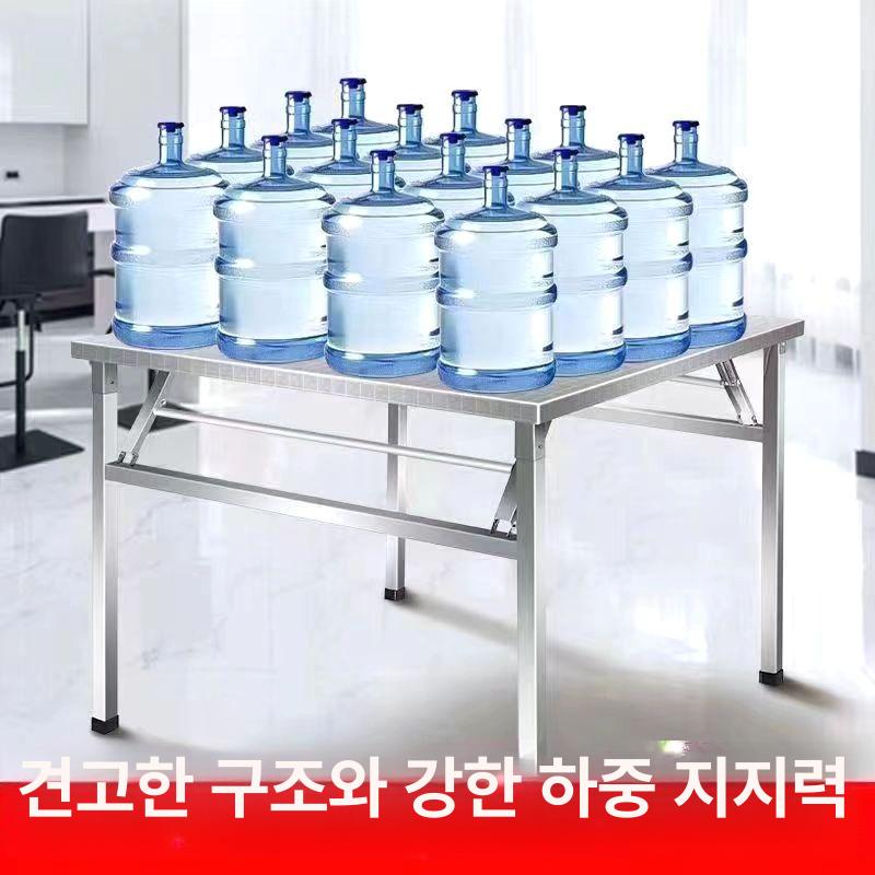 접이식 테이블 스테인레스 야외 스텐 다용도 김장용 대형 간이 작업대 폴딩 캠핑 - 상세 이미지 4
