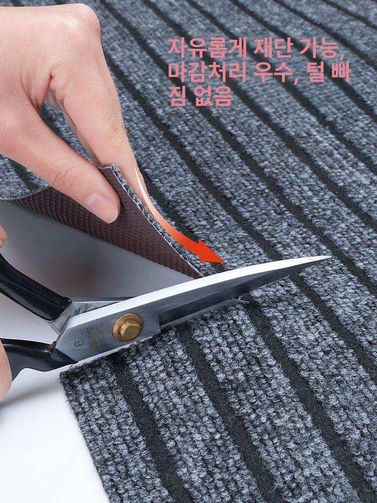 미끄럼방지 매트 5m 상가 출입구 로비 바닥재 대형 그레이 논슬립 현관 주차장 - 상세 이미지 3