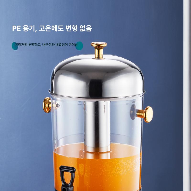 뷔페 디스펜서 음료수 쥬스통 호텔 셀프바 파티용 카페 탄산 이중 대용량 저수통 - 상세 이미지 4