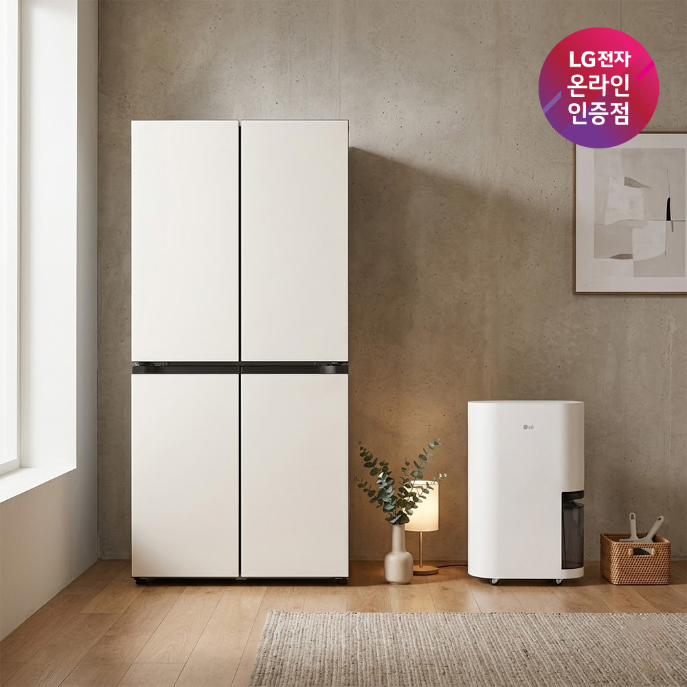 LG 디오스 오브제컬렉션 매직스페이스 냉장고 + LG 휘센 제습기 (T876MEE111 + DQ214MEGA) - 상품 이미지