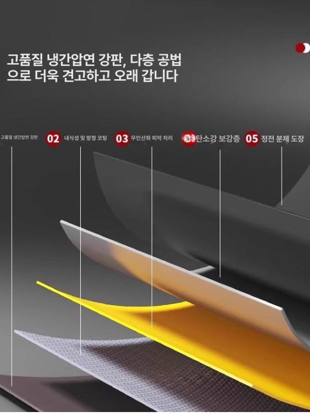 공구 카트 이동식 3단 트롤리 작업대 툴박스 서랍형 정비함 자동차 정리함 수납 - 상세 이미지 4