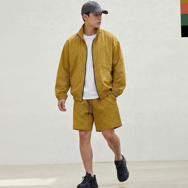 루즈핏 남성 바람막이 점퍼 시어서커 여름 점퍼 데일리 간절기 - 상품 이미지