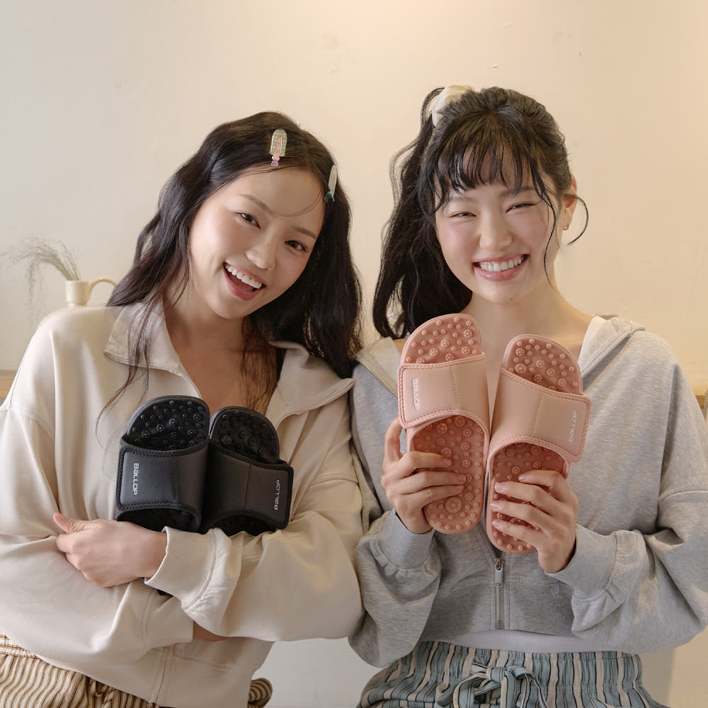 밸롭 칼로링 지압슬리퍼 발 아치 실내 사무실 실내화