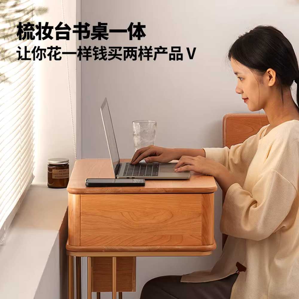 트롤리 화장대 이동식 자취방 원룸 접이식 거울 정리함 이미지 6