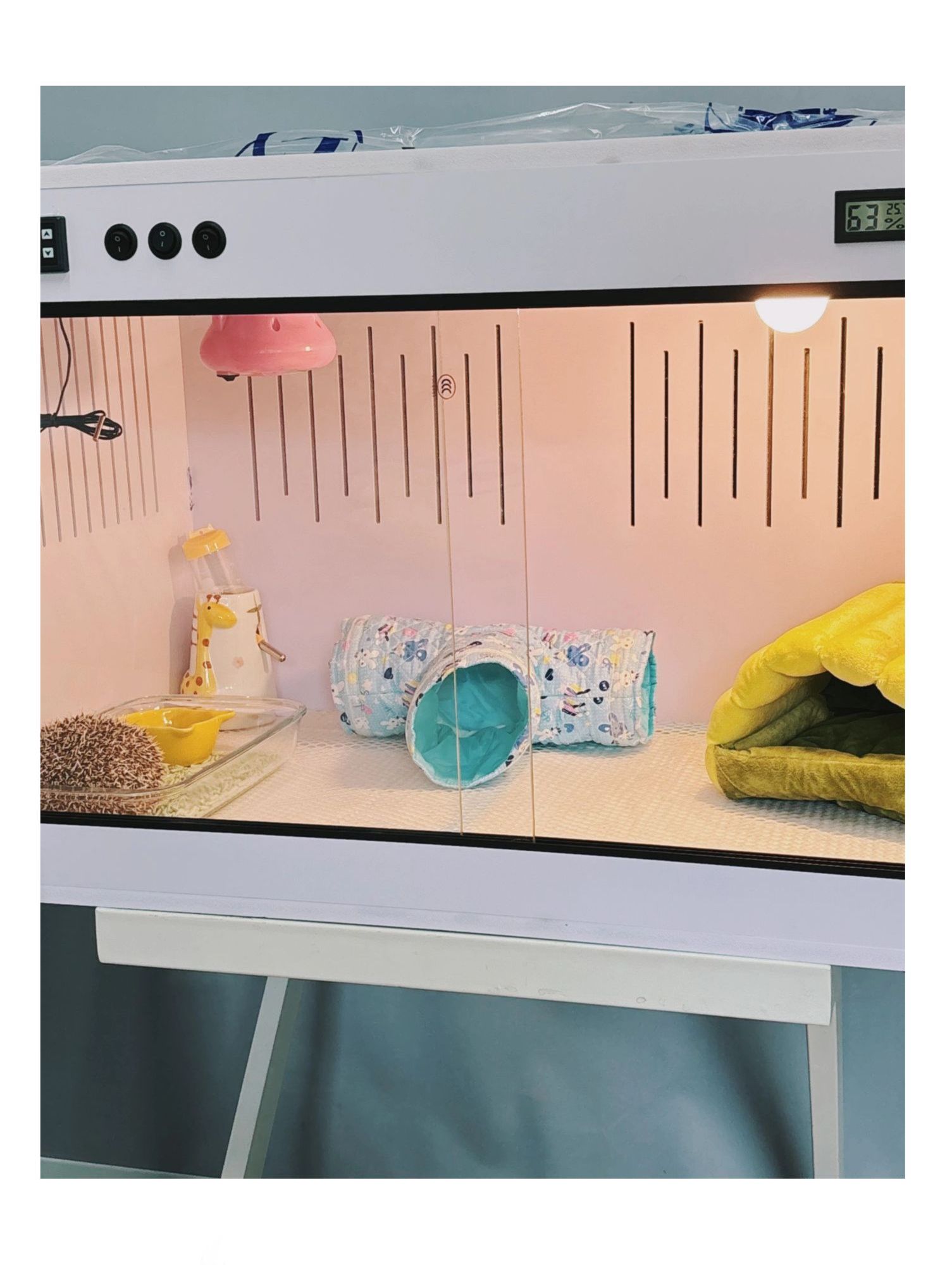파충류 사육장 도마뱀 케이지 곤충 하우스 양서류 인큐베이터 거북이 사육상자 테라리움 - 상품 이미지