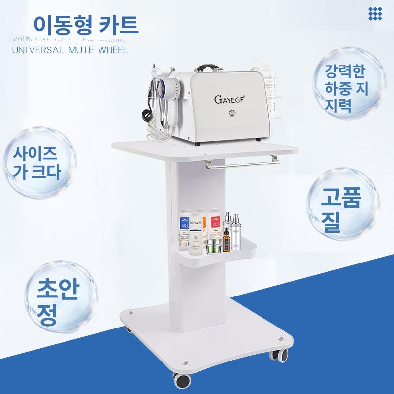 이동식 트롤리 피부과 왜건 뷰티샵 미용실 마사지샵 스탠드 투명 서빙카트 랙 캐비닛 - 상세 이미지 4