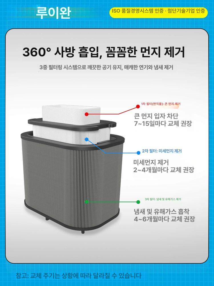 이동식 국소배기장치 산업용 암후드 흡입팬 공장 이동형 집진기 정화기 먼지 - 상세 이미지 5