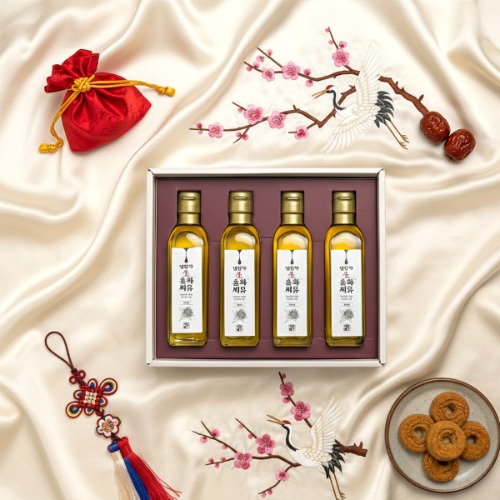 식품애착 홍화씨유 홍화씨기름 뼈에좋은 100% 냉압착 생 오일 180ml[선물세트] - 상세 이미지 2