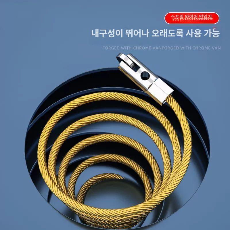 스레딩 장치 요비선 리드선 케이블 와이어 평머리 충전식 공사용 인출기 - 상세 이미지 4