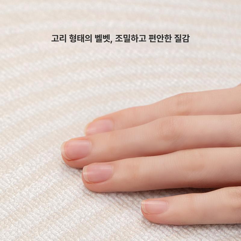 침실 카페트 대형 200x300 거실 인테리어 북유럽 베이지 러그 자카드 바닥재 - 상세 이미지 5