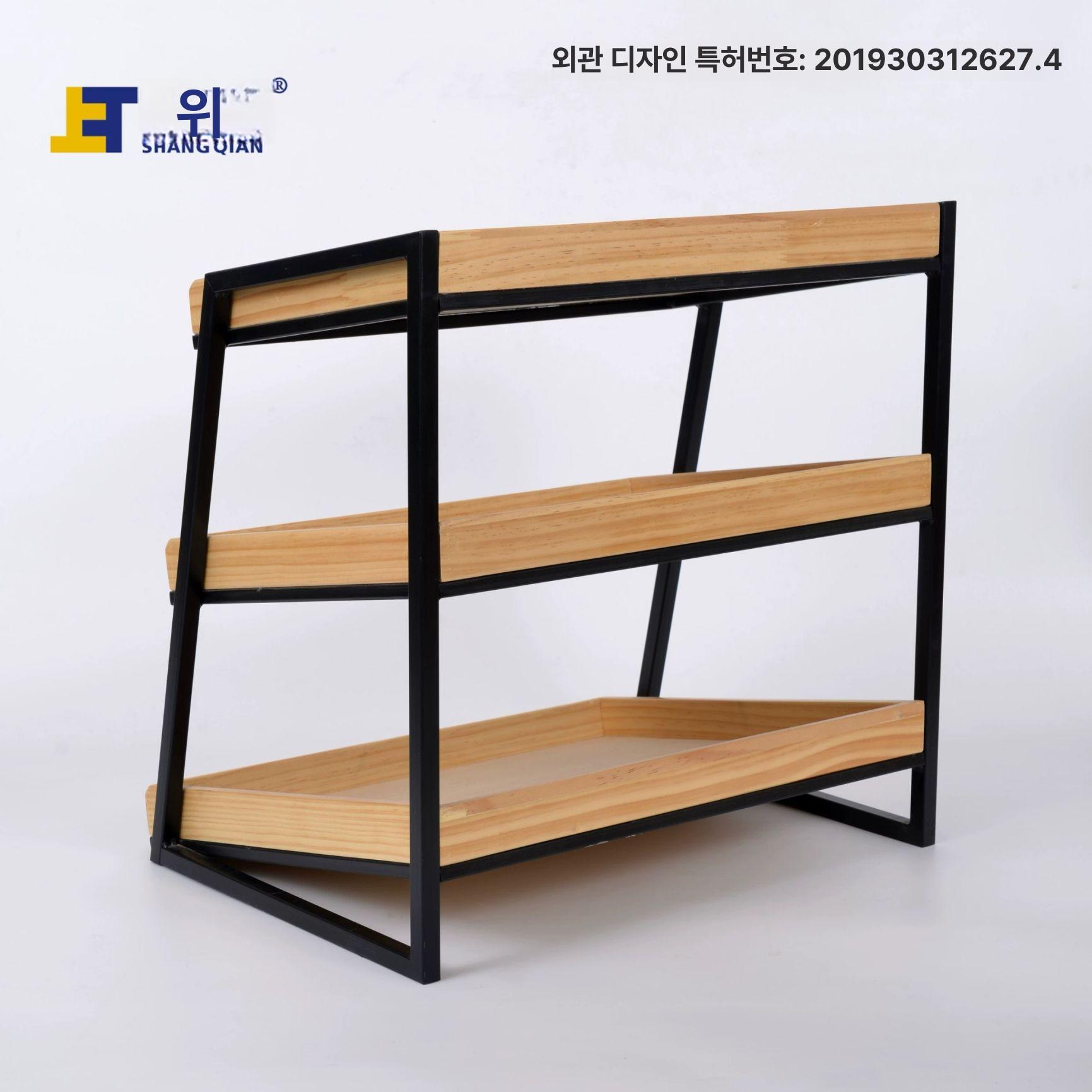 원목 진열대 카페 우드 선반랙 트레이 진열장 수납장 인테리어 디스플레이 - 상세 이미지 4