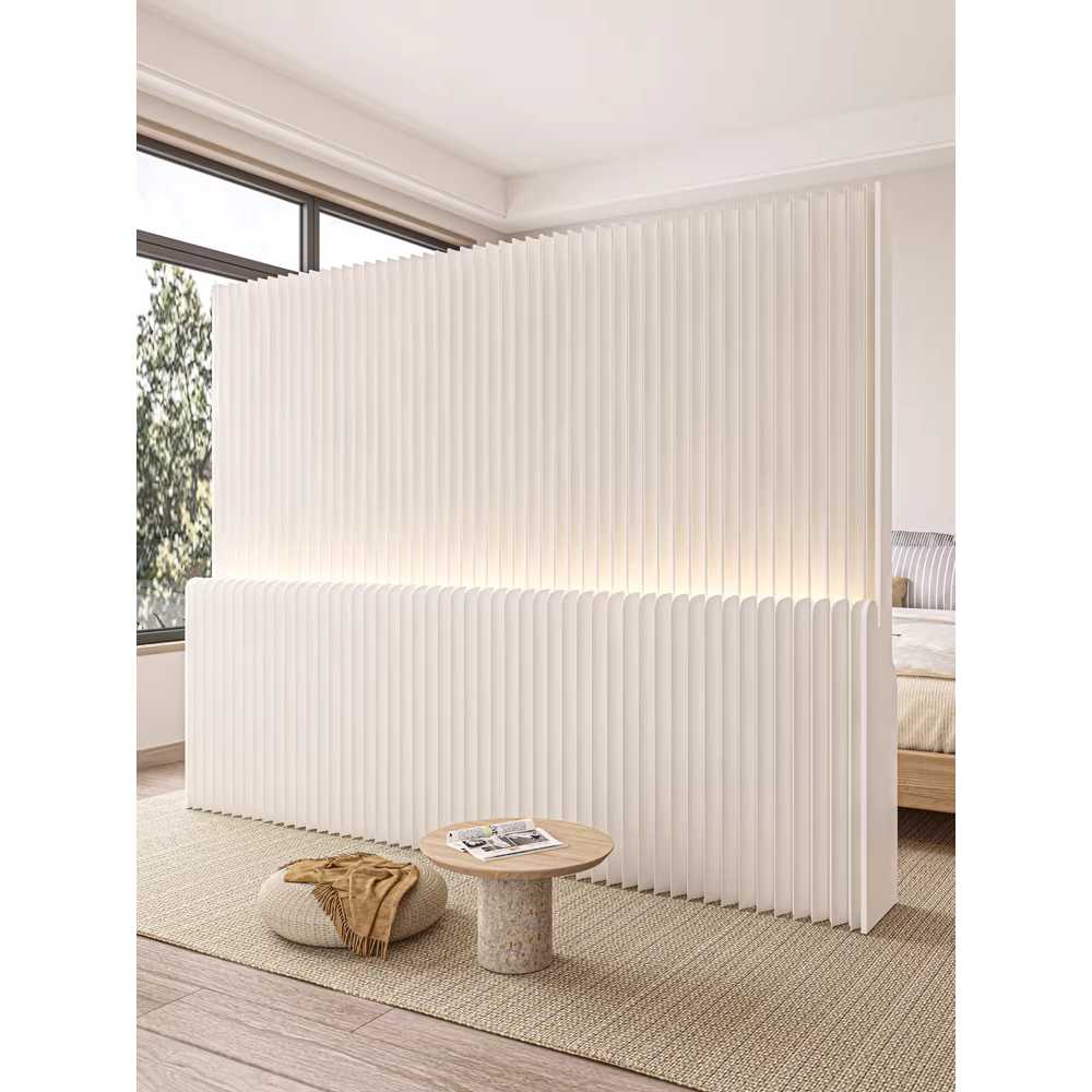 공간분리 파티션 종이 조명 접이식 스크린 칸막이 벽 1.6x2m 1.6m(높이) x 1-2m(길이) 이미지 6