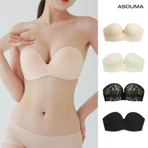 오프숄더브라 웨딩브라 여성속옷 끈없는브라 빅사이즈 여름 브라 편한 브라탑... 착용 후기 | 사이즈/핏 총정리 - 상품 이미지 1