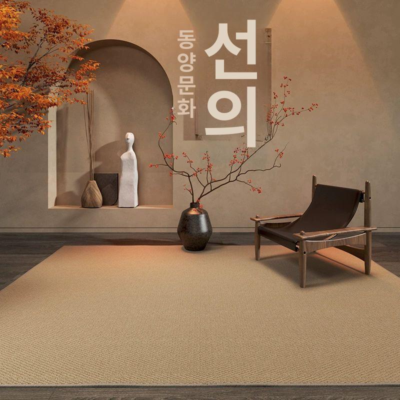 다다미 매트 일본 러그 대나무 전통 왕골 카페트 거실 바닥재 사계절 인테리어 - 상세 이미지 5