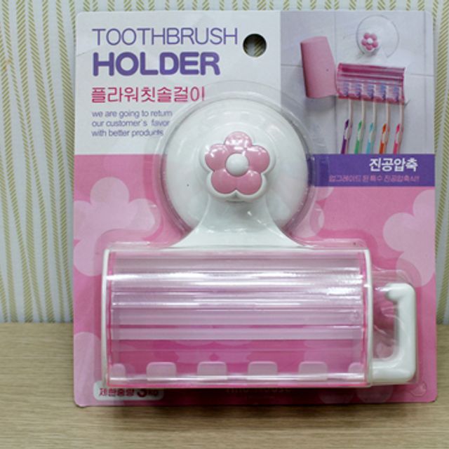 칫솔 홀더 보관 걸이 거치대 꽂이 욕실 칫솔걸이 치솔걸이 선반 스텐 용품 치약디 스펜서 - 상품 이미지