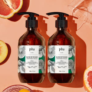 [플루] 1+1 데일리 스크럽 바디워시 자몽피치 500g 솔직 후기 | 피부 타입별 분석 - 상품 이미지 1