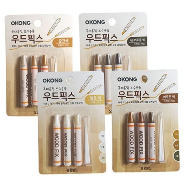 우드 목재 흠집 보수제 크레용 가구 흠집 보수제 마루 나무 - 상품 이미지
