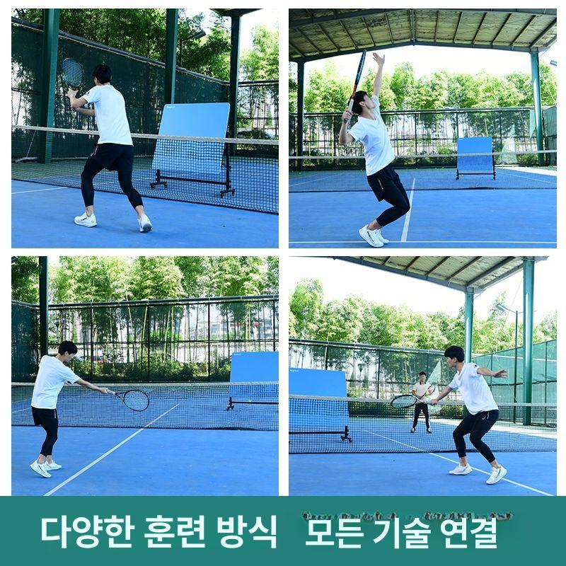 야외 리바운드 보드 테니스 트레이닝 연습용 서브훈련 벽면 스파링 각도조절 - 상세 이미지 3