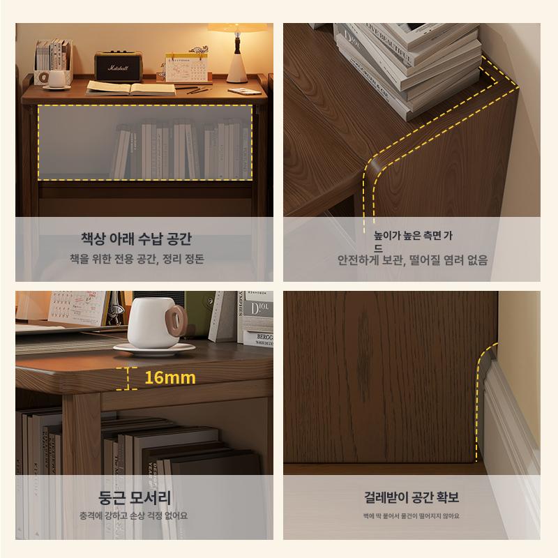 학생 책상 보조테이블 1인용 미니 공부용 화이트 접이식 고등학생 자취 컴팩트 - 상세 이미지 5