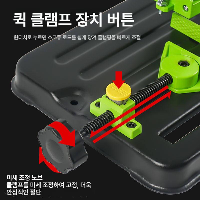 연마기 거치대 앵글그라인더 고정 탁상용 받침대 각도조절 절단기 핸드용 - 상세 이미지 3