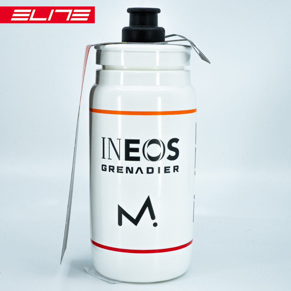 엘리트 자전거 물통 플라이 팀 운동 물병 550ml, INEOS GRENA. WHITE - 상품 이미지