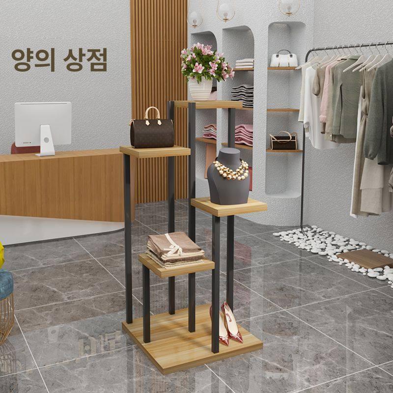매장 진열대 신발 디스플레이 구두 슈즈 전시 랙 화이트 스탠드 매대 - 상세 이미지 5