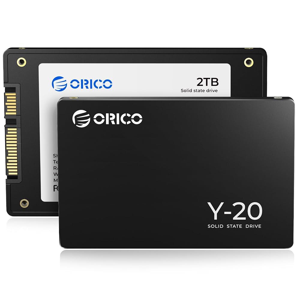 ORICO 2TB SATA SSD 2.5인치 내장 솔리드 스테이트 드라이브, 읽기 속도 최대 500MB/s, 데스크탑 노트북 NAS DIY 외장 드라이브용 III 6Gbps - - 상품 이미지