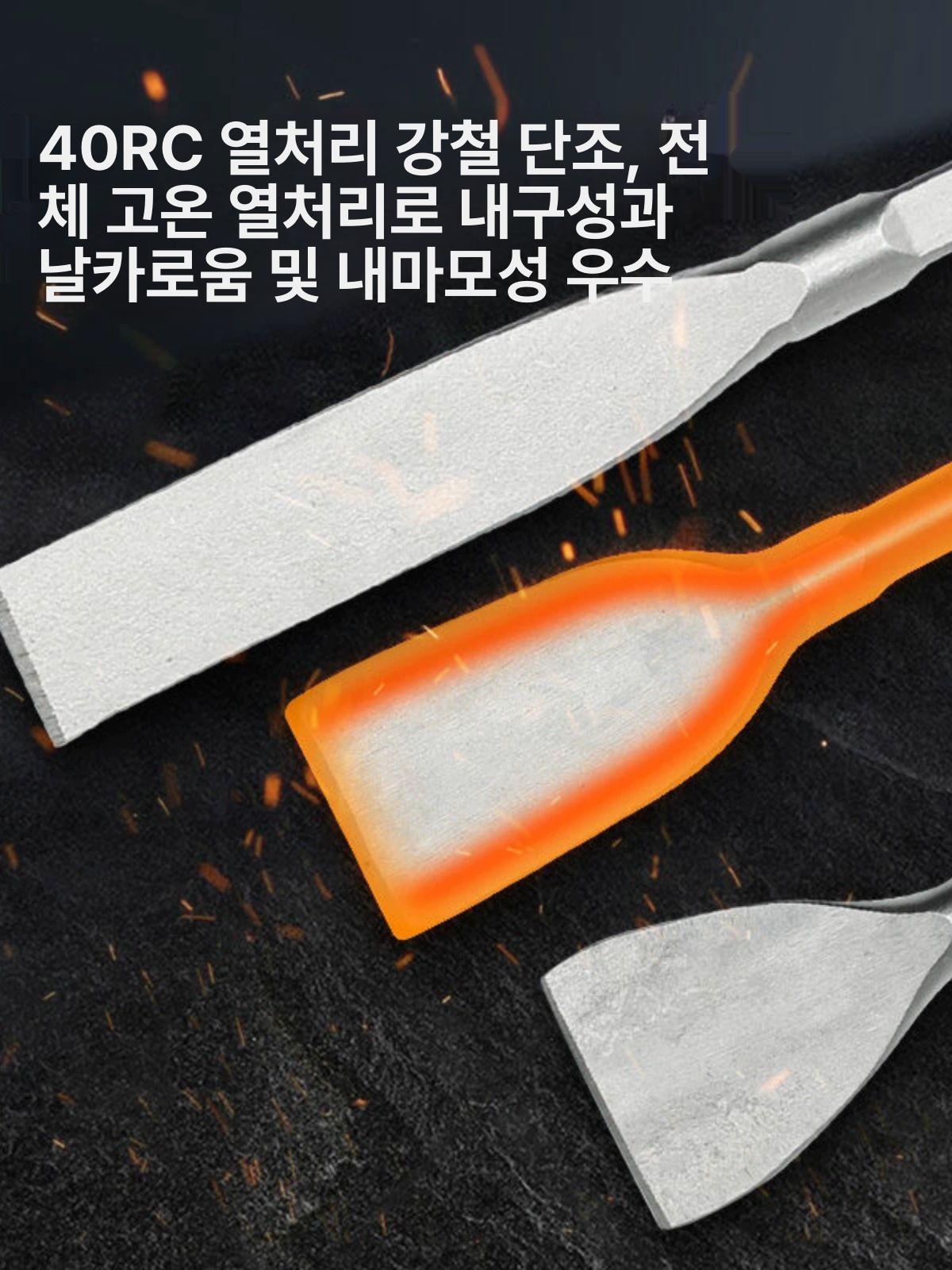 전동 뿌레카노미 치즐 뾰족 땅파키 항타기 헤드 드릴 항마 해머 손잡이 - 상세 이미지 5