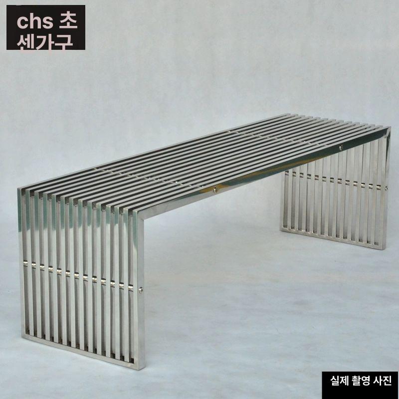 야외 벤치 스테인리스 아파트 공원 웨이팅 평의자 대기석 정류장 펜션 인테리어 좌석 - 상세 이미지 4