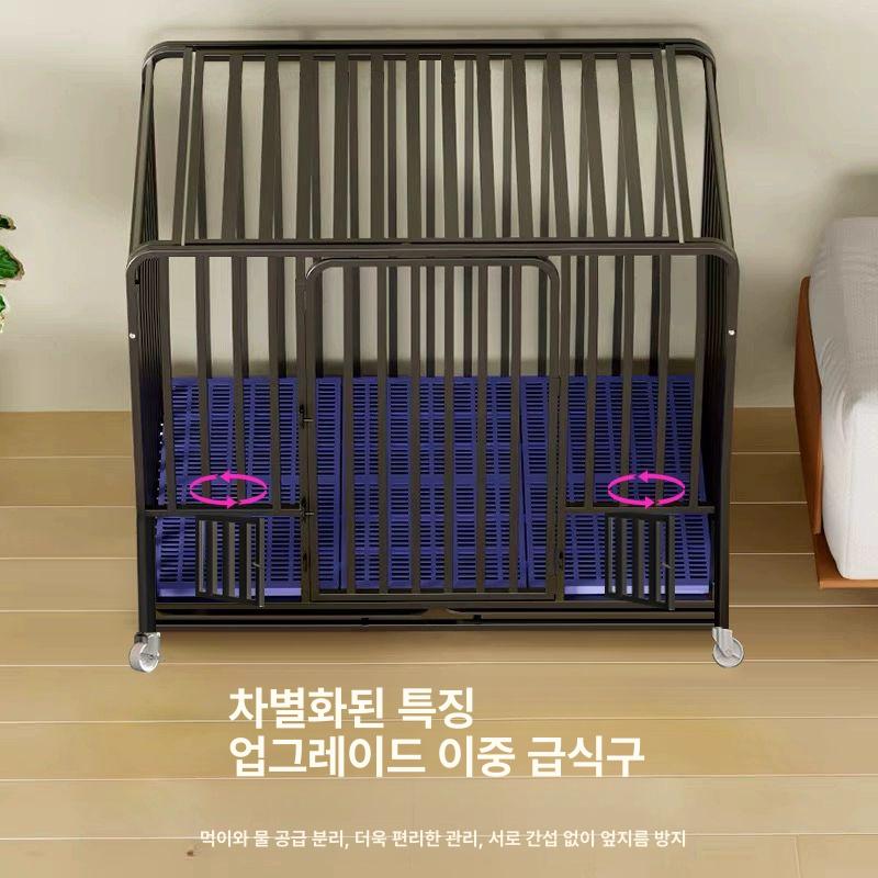 스테인리스 개집 대형견 울타리 중형견 사육장 펜스 실내 철망 애완동물 - 상세 이미지 2
