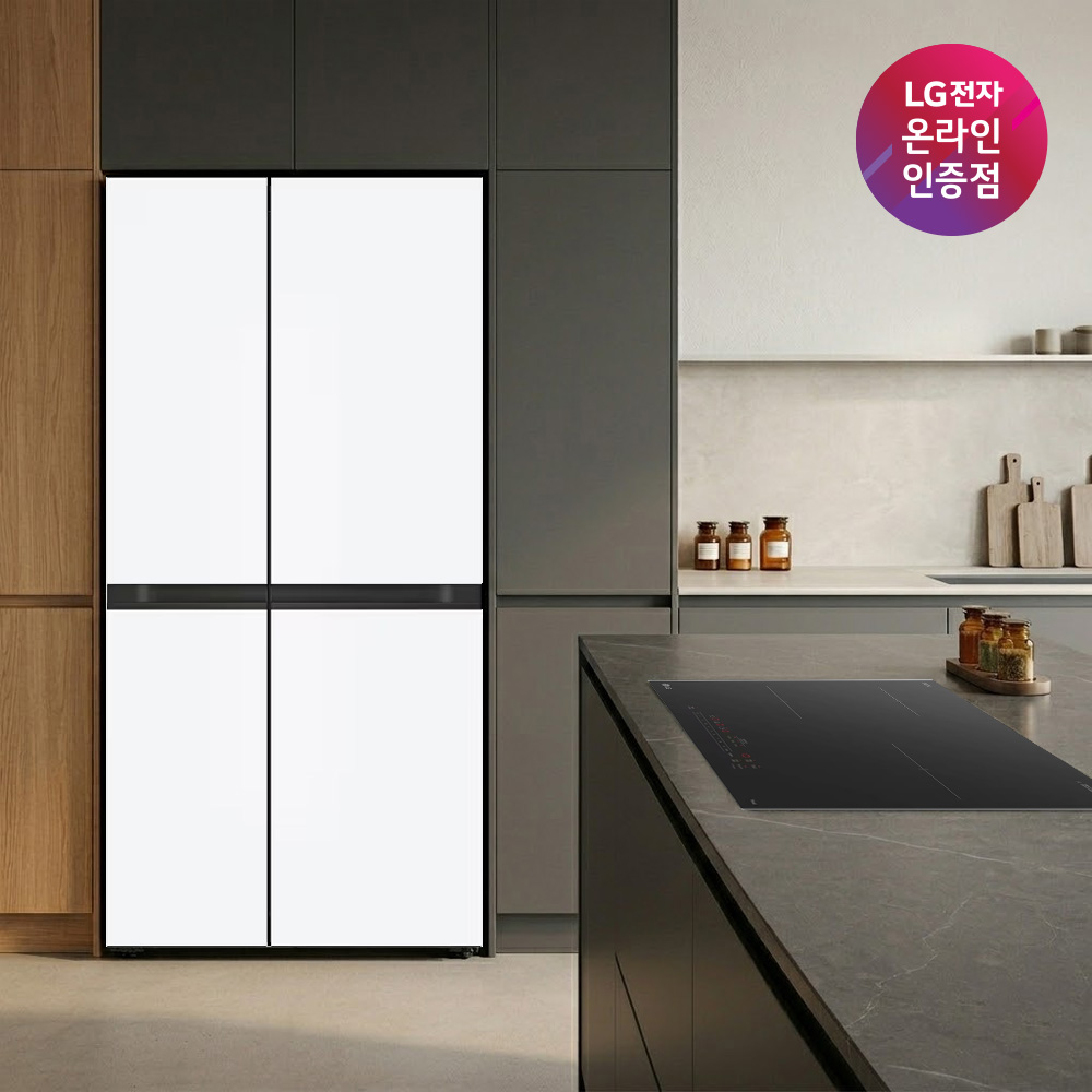 LG 디오스 AI 오브제컬렉션 냉장고 (양문형) + LG 디오스 인덕션 (S836MQQ012 + BEI3ASB2OE) - 상품 이미지