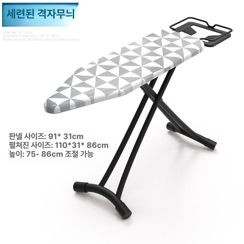 입식 다리미판 스탠딩 다림질 접이식 높이조절 다림대 패드커버 세탁용품 - 상세 이미지 3