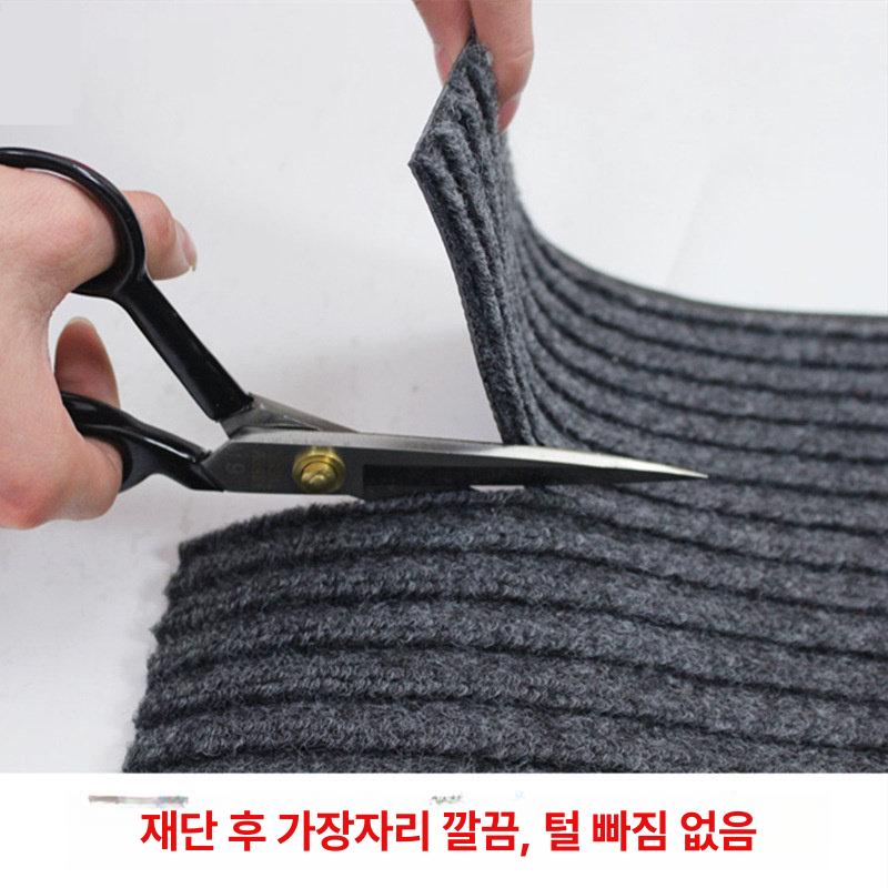 대형 현관매트 롤형 미끄럼방지 매장 회색 베란다 야외 고무 사무실 상가 - 상세 이미지 2