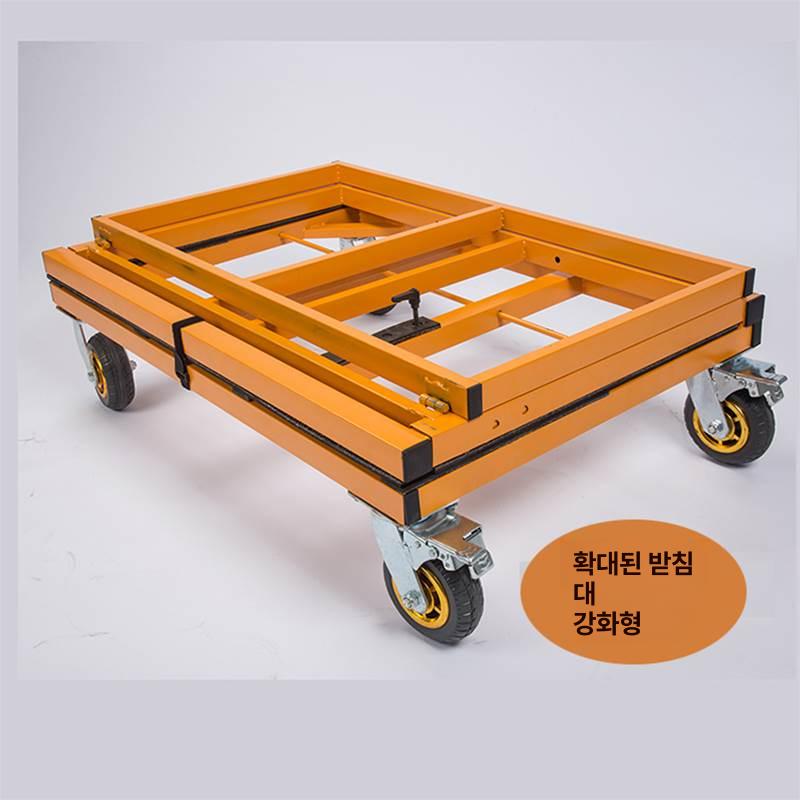 유리 운반카트 이동식 트롤리 석판 유리끌차 진열 운송 손수레 접이식 - 상세 이미지 5