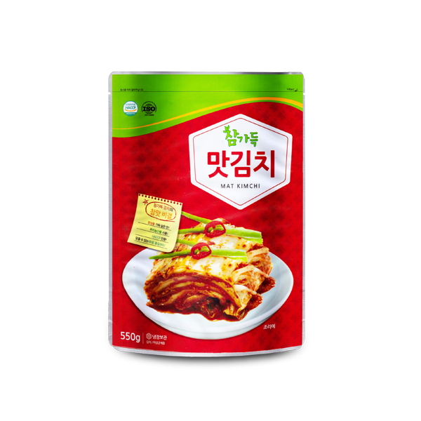 참가득 시원 아삭한 맛김치 550g (파우치) - 상품 이미지