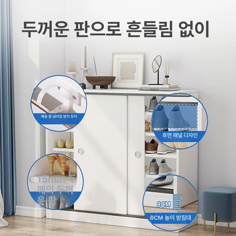 빅사이즈 신발장 대형 학원 현관장 원목 정리대 10단 식당 수납함 - 상세 이미지 4