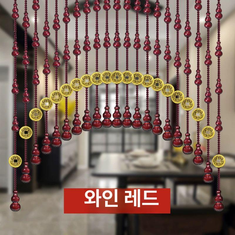식당 출입문 중국풍 현관문 아치형 구슬 나무 한자 출입구 통풍 환기 - 상세 이미지 5
