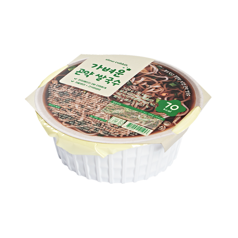 슬로우래빗 가벼운 곤약 쌀국수 컵면 320g, 4개 이미지 4