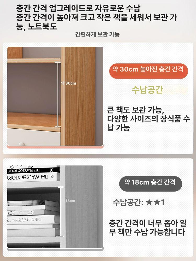 책상위 책장 원목 미니 책꽂이 데스크탑 가정용 사무실 북스탠드 정리용 - 상세 이미지 3