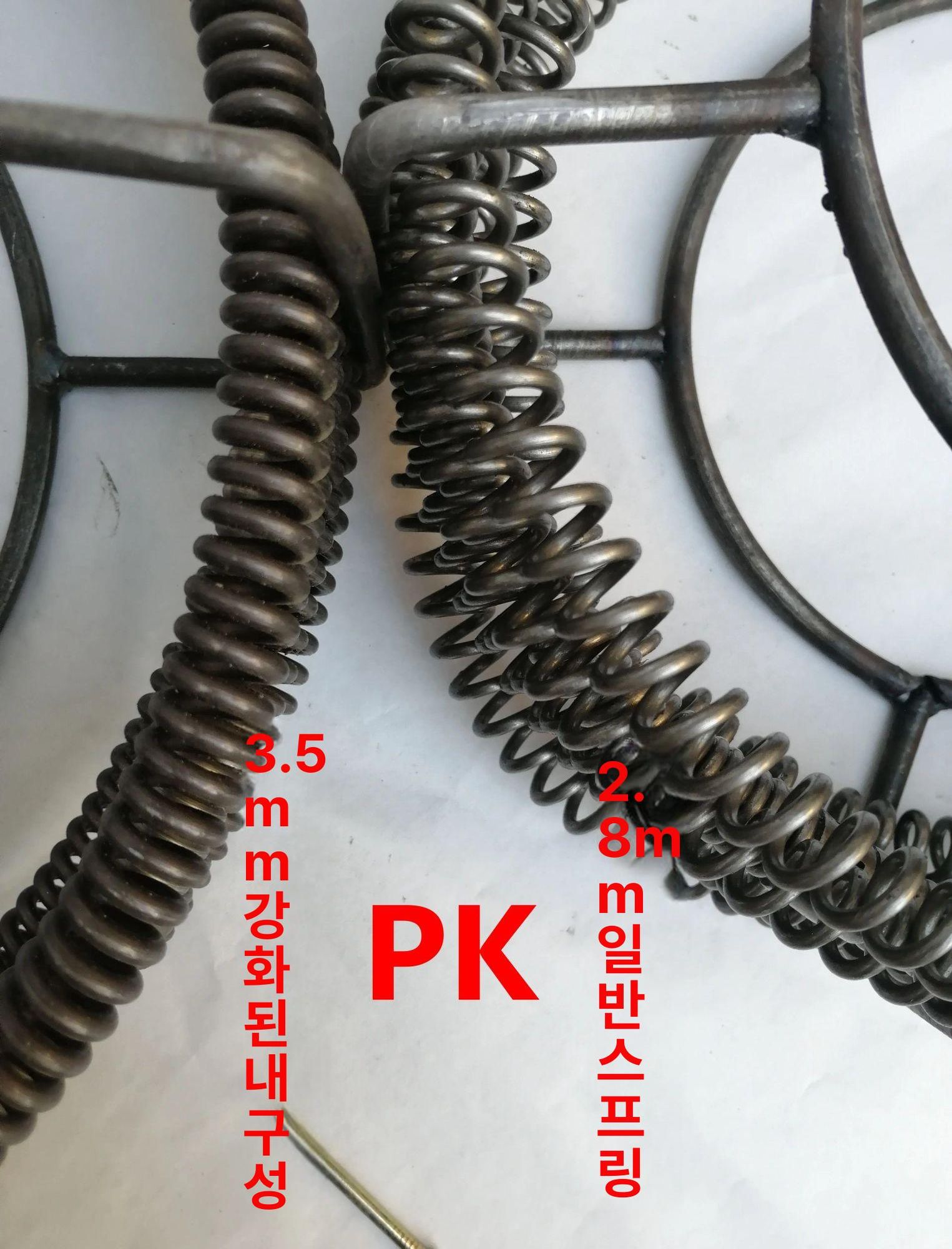 준설 와이어 배관 청소기 스프링 뚫는 도구 슬러지 제거 스테인리스 호스 - 상세 이미지 3