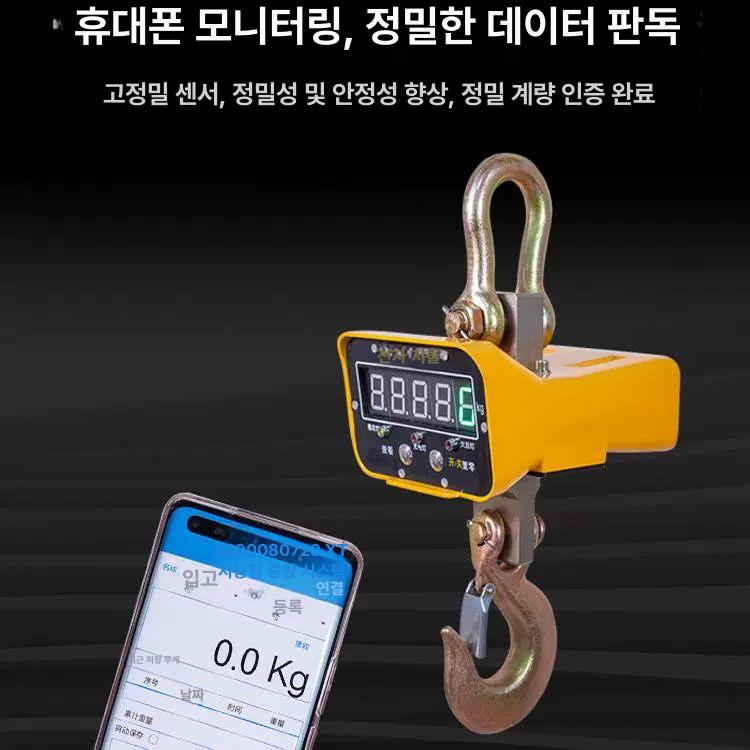 호이스트 저울 톤백 1t 1톤 무게측정기 계량 공업용 대형 고정밀 업그레이드 - 상세 이미지 2