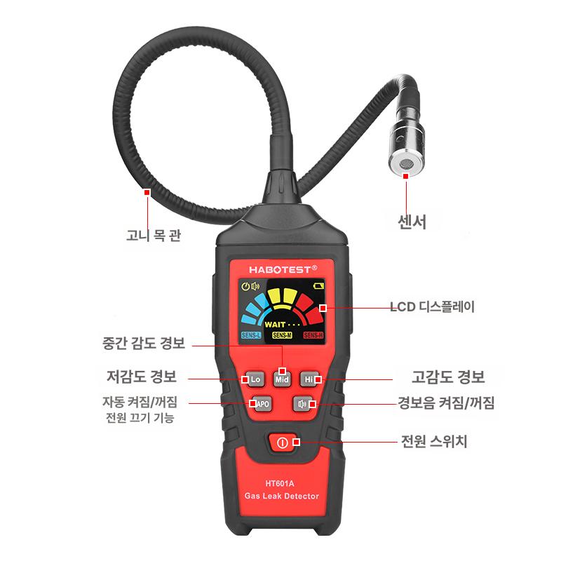 누설 가스탐지기 LPG 가연성 leak 센서 안전 측정기 경보 알람 - 상세 이미지 4